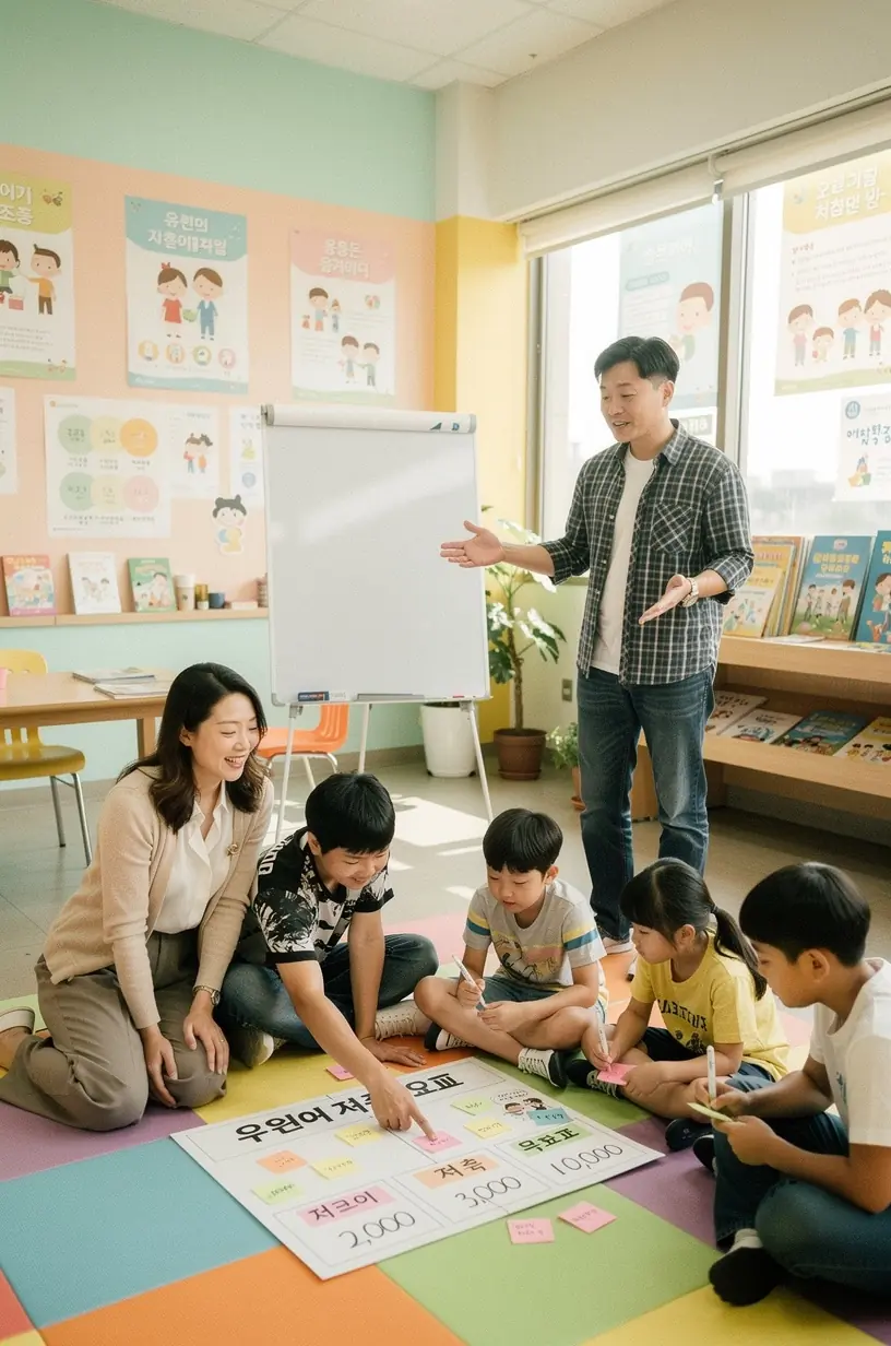 Fotografia študenta v učebni finančnej gramotnosti, ktorý sleduje prezentáciu o základoch investovania.